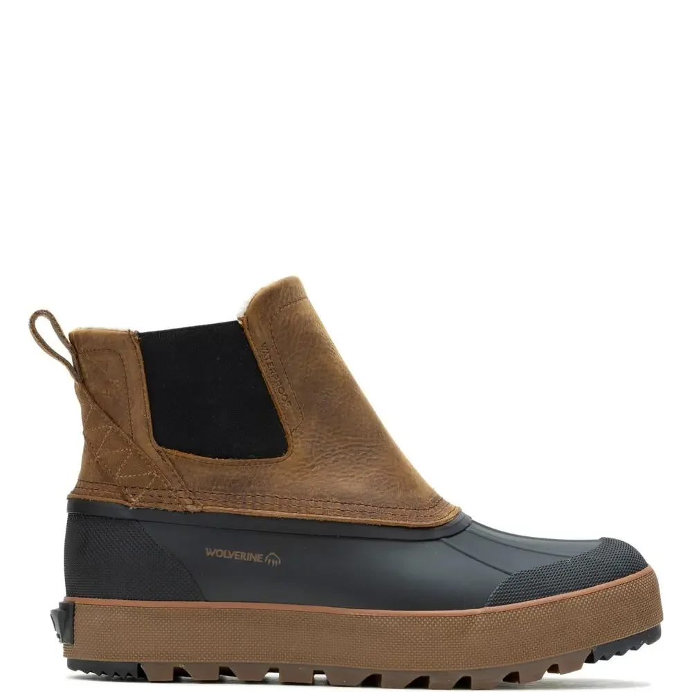 WOLVERINE MEN'S TORRENT TREK WATERPROOF INSULATED CHELSEA SNOW BOOT, COGNAC, 13